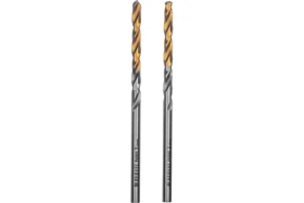 Сверло спиральное по металлу 3x60 мм, Р6М5, Golden Tip, 2 шт Denzel 718225