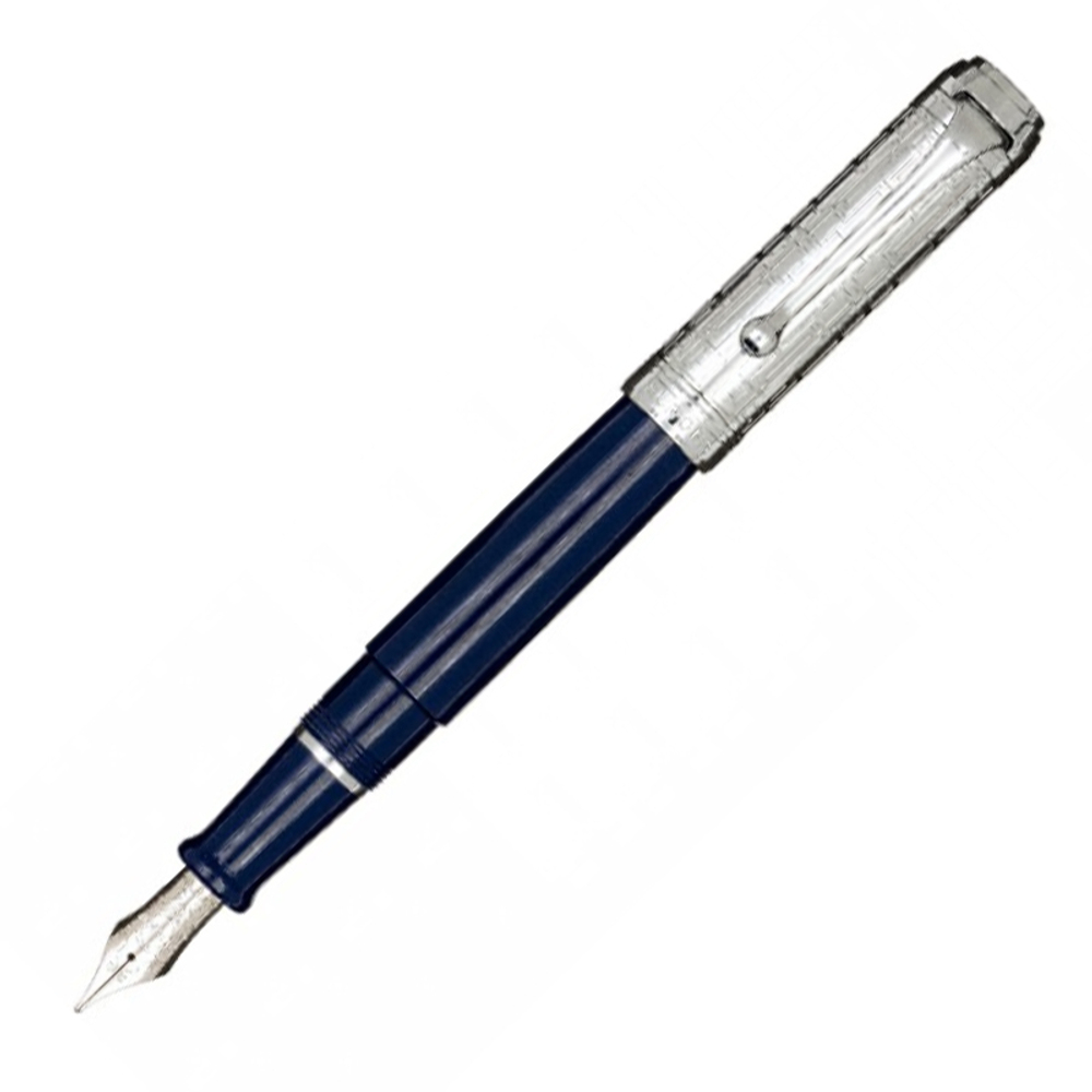 Перьевая ручка Aurora Talentum Dedalo Blue CT, перо — M, в подарочной коробке
