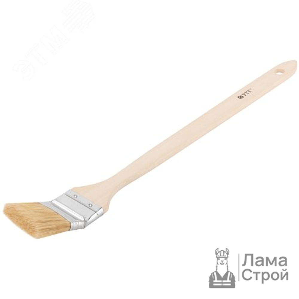 Кисть радиаторная 2″, светлая щетина, деревянная ручка