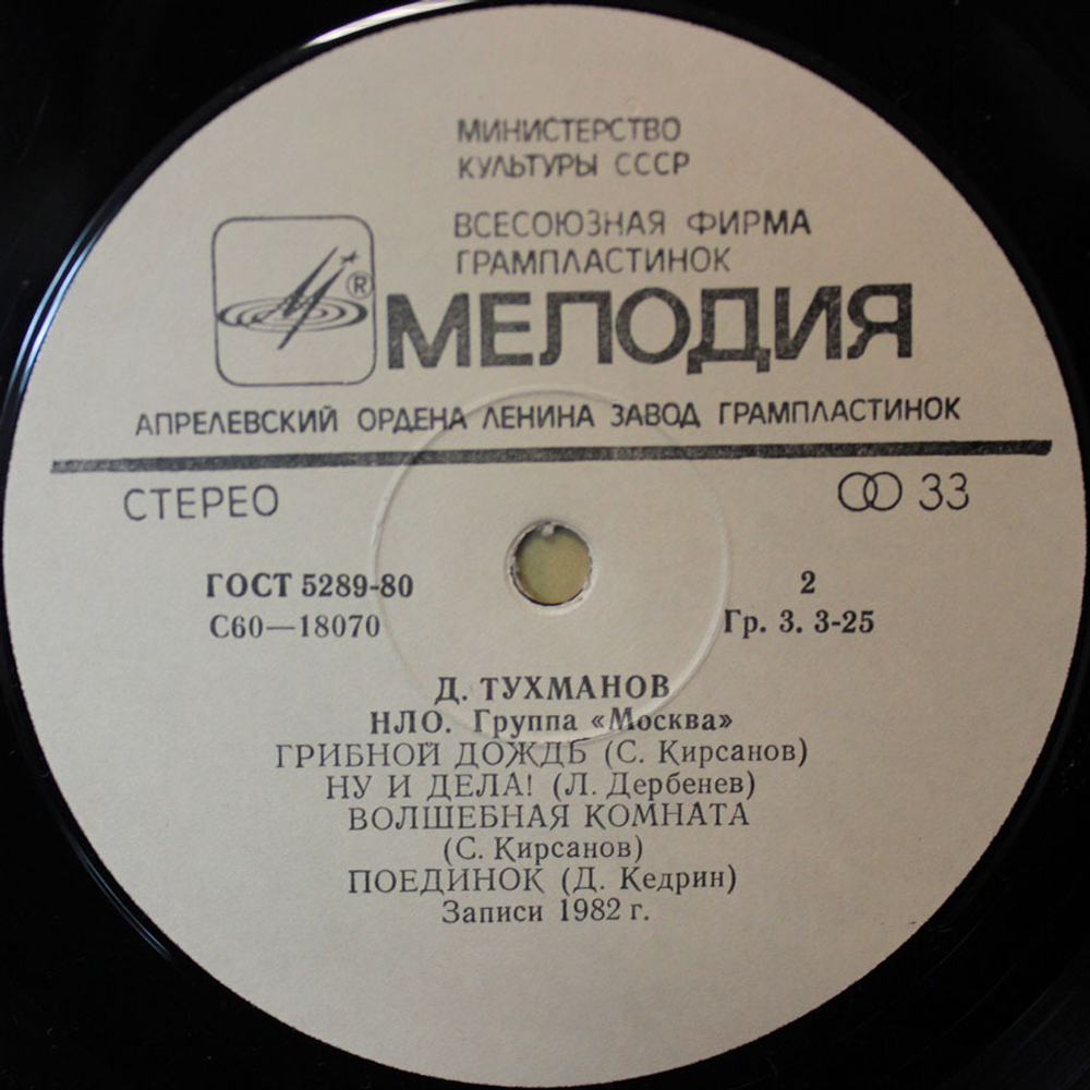 Давид Тухманов, Группа Москва / Н.Л.О. (LP)