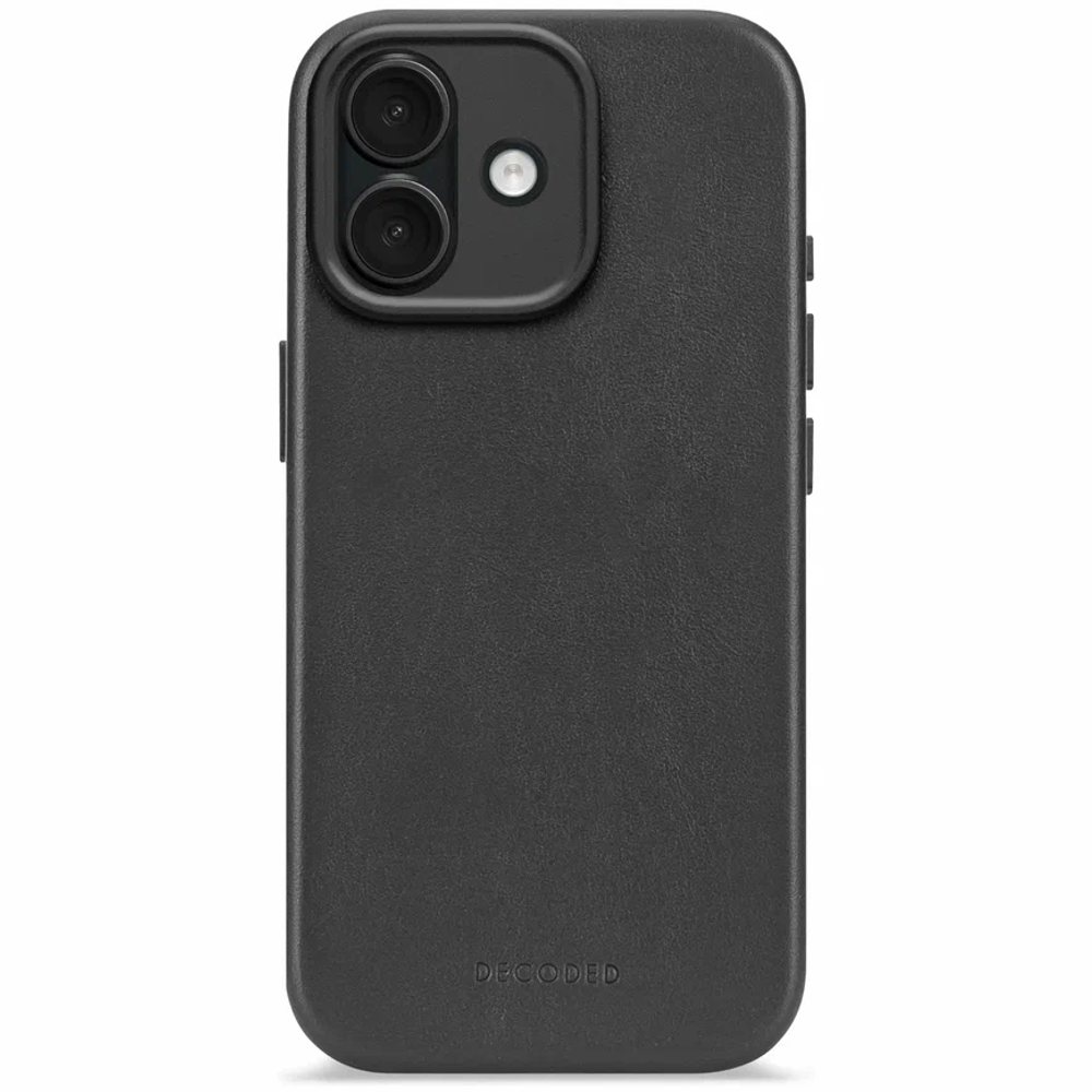 Чехол Decoded Leather Backcover для iPhone 17 черный