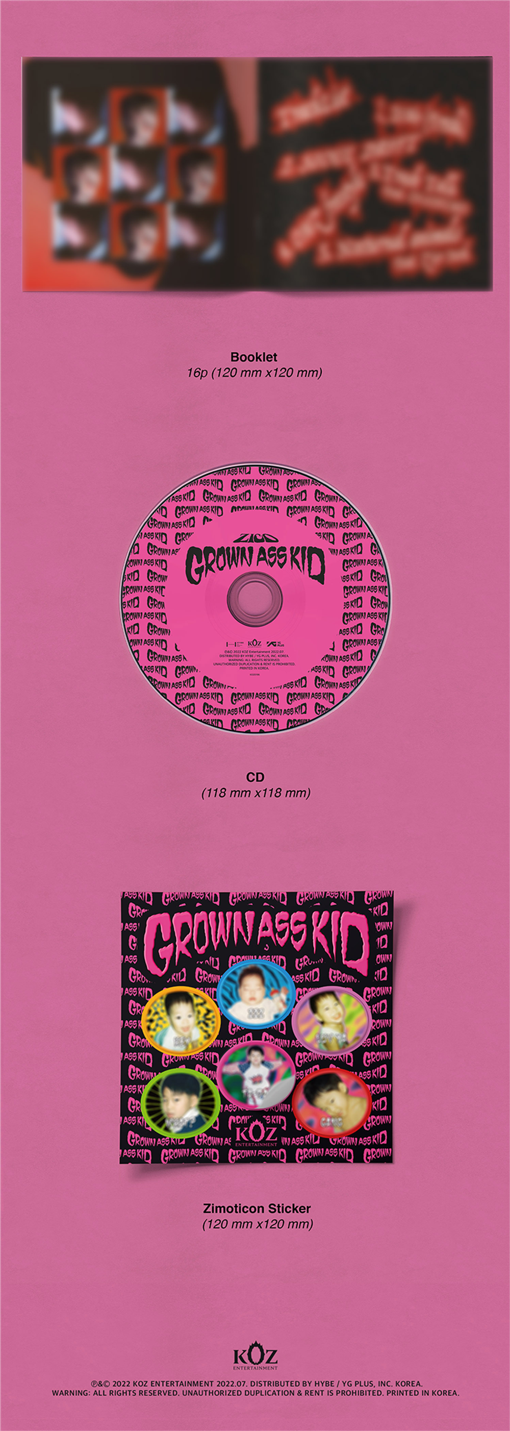 [Альбом] ZICO - Grown Ass Kid (Jewel Ver.)