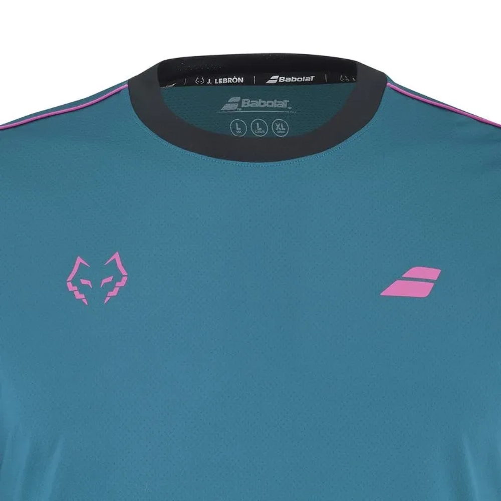 Мужская теннисная футболка Babolat Crew Neck Lebron - legion blue