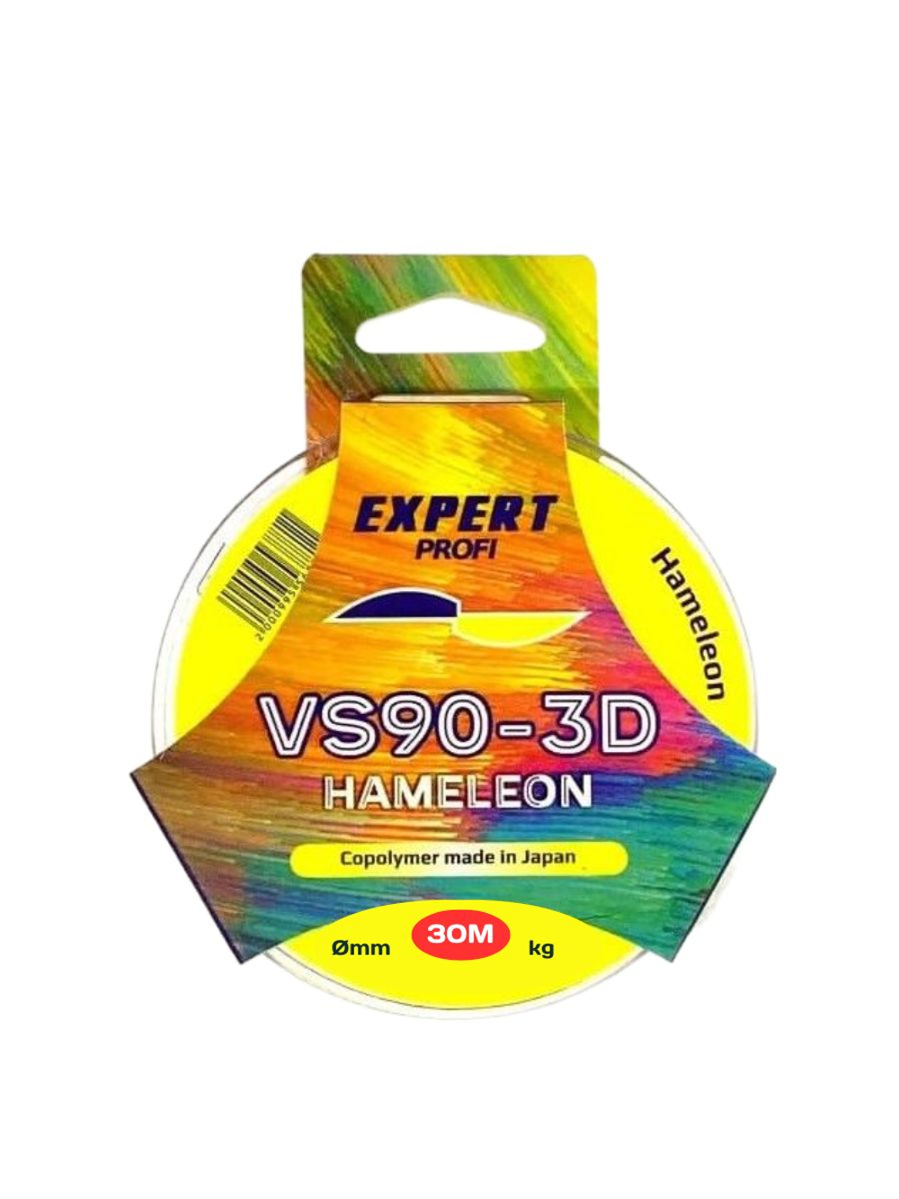 Рыболовная леска Expert Profi VS90-3D Hameleon 30м 0.10мм - 2.8кг.