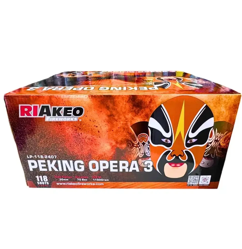 Салют LP-118-2407 Peking-opera 3 — купить салют года с мощной программой и восточным стилем.
