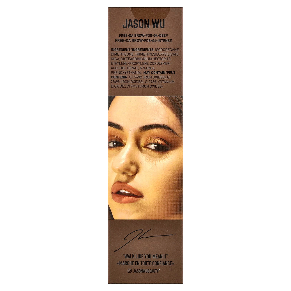Jason Wu, Free-Da Brow®, тушь для бровей, оттенок 04 темный, 7,27 мл (0,24 жидк. унции)