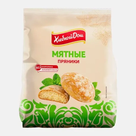 Пряники мятные Хлебный дом 300г