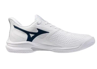Мужские кроссовки теннисные Mizuno Wave Exceed Tour 7 AC - white/insignia blue/orange