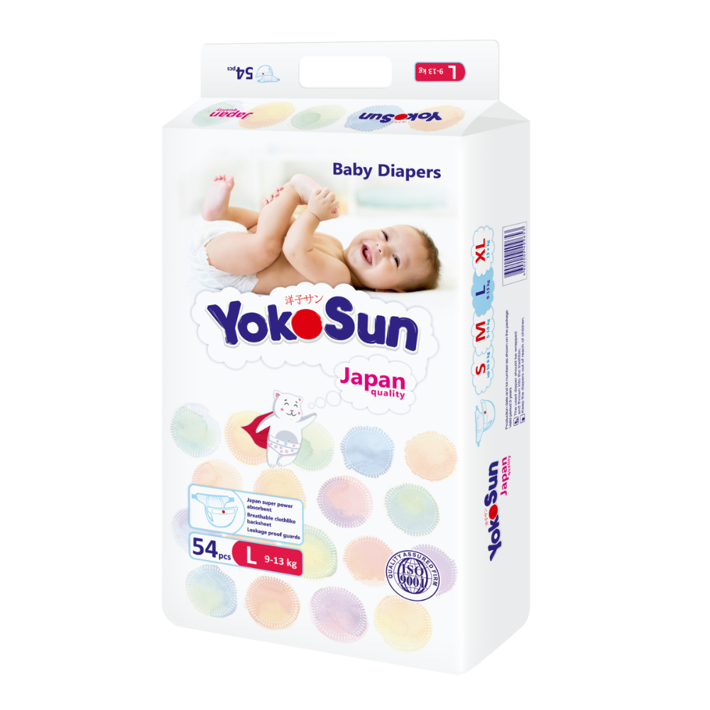 Подгузники YokoSun (9-13 кг) 54 шт