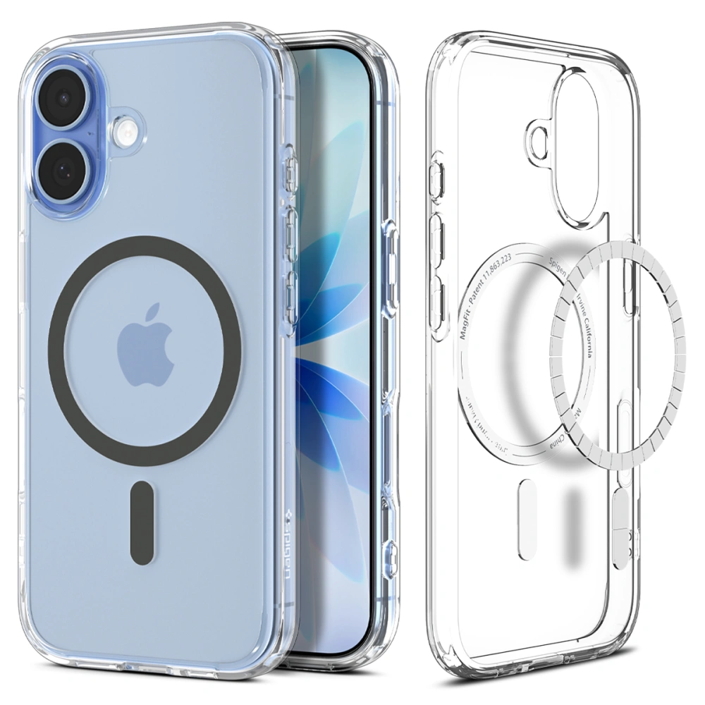 Чехол Spigen Ultra Hybrid Magsafe для iPhone 17 прозрачный/графит
