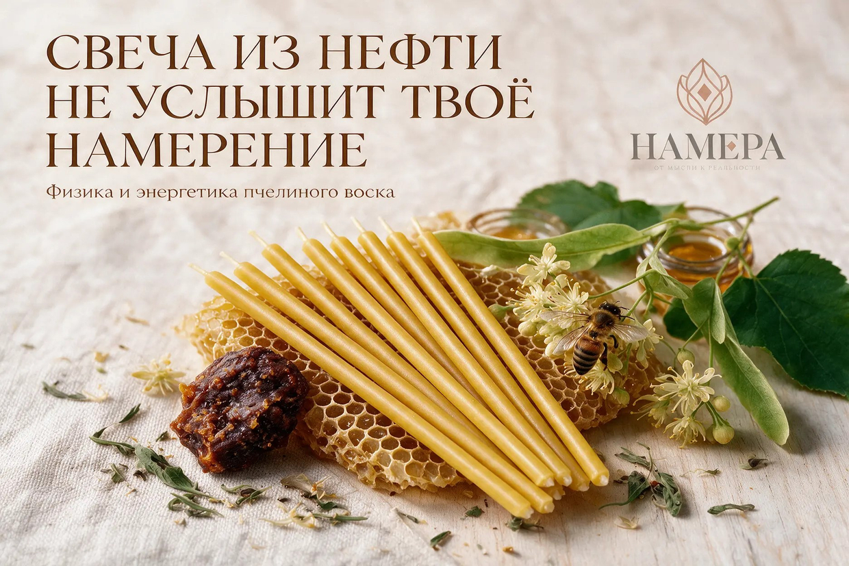 Почему пчелиный воск имеет значение: гид по свечам НАМЕРА