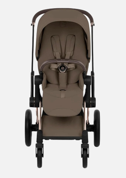 Cybex Priam 5 Style, в цвете Coconut Brown (шасси Rose Gold) + автокресло Cybex Cloud G3