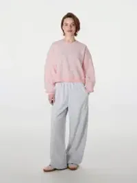 Свитшот укороченный "Розовый" женский
