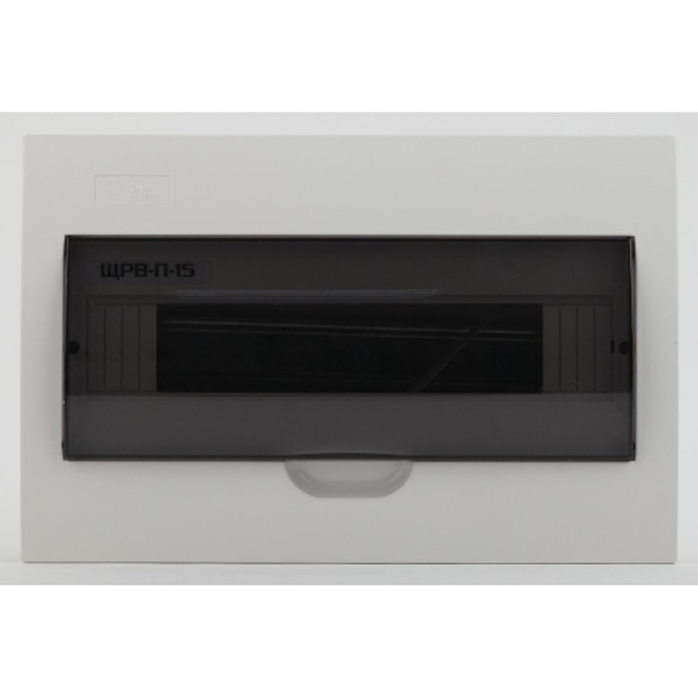 Корпус пластиковый встраиваемый ЭРА SIMPLE ЩРВ-П-15 IP41 прозрачная крышка белый | Корпуса пластиковые распределительные