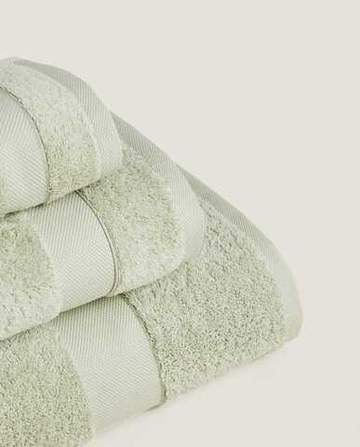 ZARA HOME ПОЛОТЕНЦЕ ИЗ ХЛОПКА ВЫСШЕГО КАЧЕСТВА, СВЕТЛО-ЗЕЛЕНЫЙ