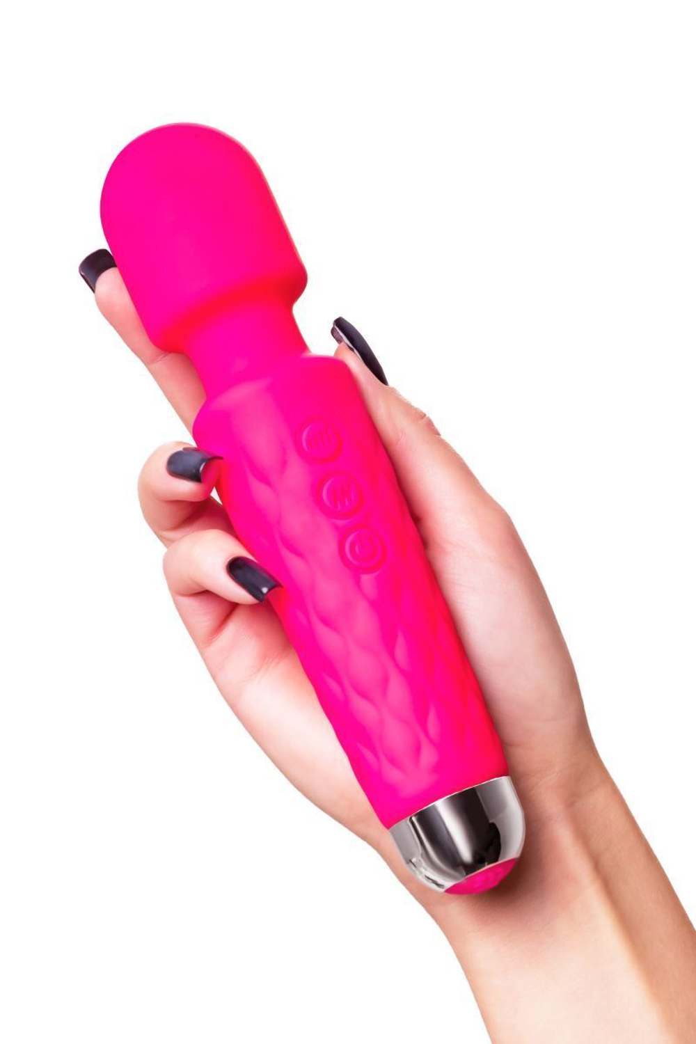 Розовый жезловый вибратор Peony - 20,5 см. (Цвет: розовый)