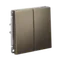 Выключатель кнопочный двухклавишный Systeme Electric ArtGallery Мокко GAL000617