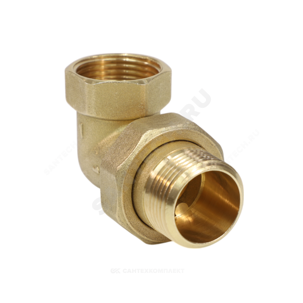 Соединитель латунь американка Ду 15 (1/2") угловой ВР/НР VALFEX VF.098.L.012