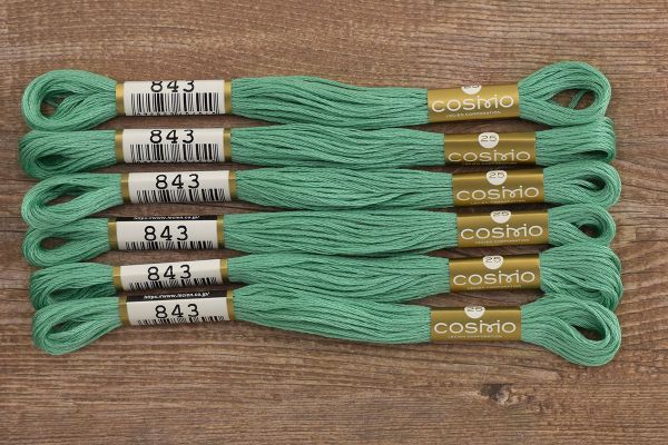 Мулине Lecien Cosmo, цв. 0843 / 6 мот. по 8 метров, в 6 сложений
