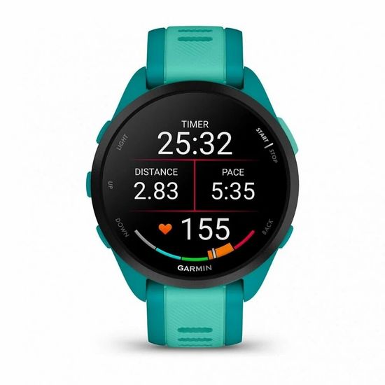 Умные часы Garmin Forerunner 165 Music Aqua (010-02863-32)