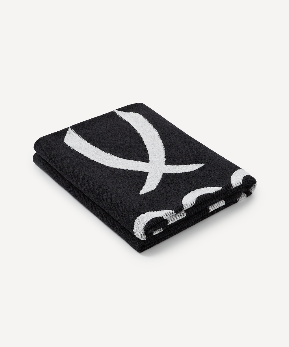 Полотенце спортивное JOGEL ESSENTIAL 2 Towel, 70х140, черный/белый