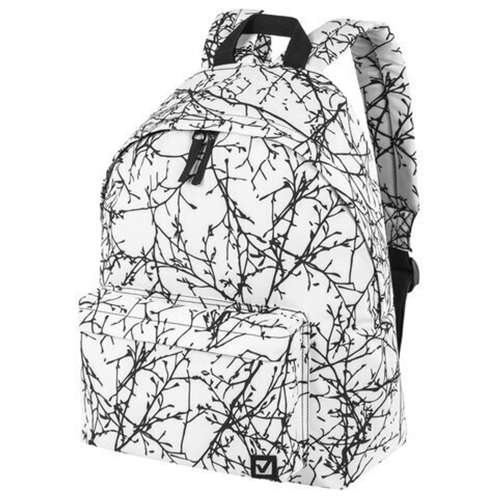 Рюкзак BRAUBERG универсальный, сити-формат, "Twigs on white", 20 литров, 41х32х14 см, 270794