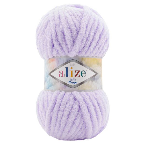 Пряжа Alize (Ализе) Softy Mega / уп.5 мот. по 100 г, 70м, 146 лаванда
