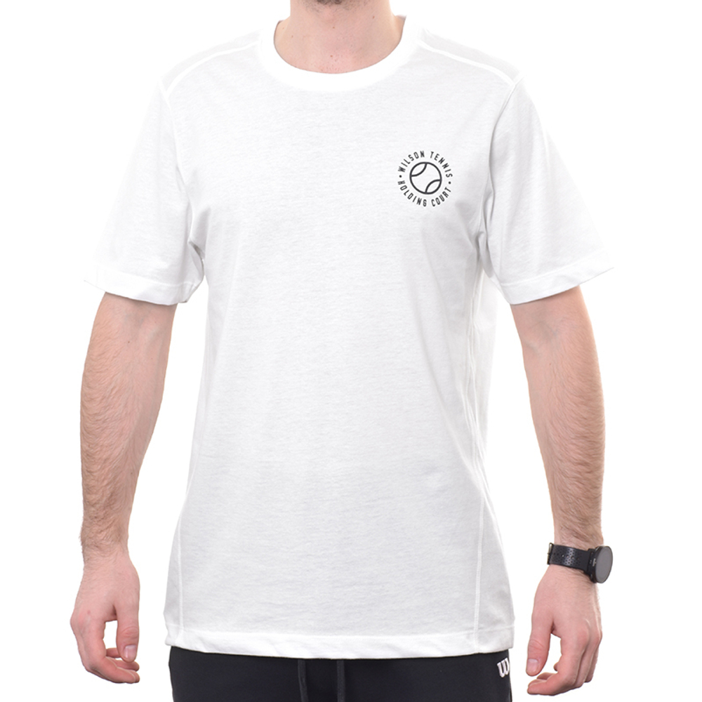 Мужская теннисная футболка Wilson Graphic T-Shirt - белый