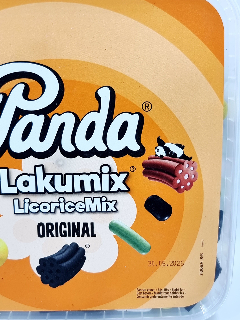 Конфеты жевательные Panda Lakumix liquorice mix 800 г (из Финляндии)
