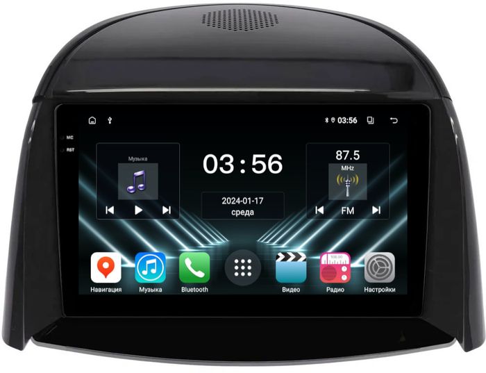 Магнитола для Renault Koleos 1 2008-2016 - FarCar S280 монитор 9.5" IPS на Android 13, CarPlay