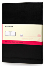 Блокнот для акварели Moleskine Watercolour Album (ARTMM803) 9x14см 60стр. твердая обложка черный