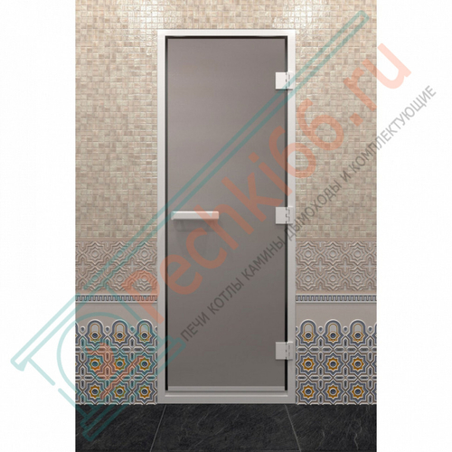 Стеклянная дверь DoorWood Хамам Сатин 210х70 (по коробке) в Кирове