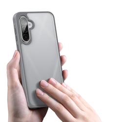 Прозрачный матовый чехол с серыми рамками от Dux Ducis для Samsung Galaxy A36 5G и Galaxy A56 5G, серия Yind Series Case
