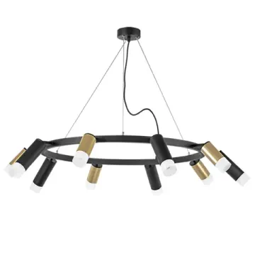 Люстра подвесная 10*GU10 LR0204058751 черный/золотой Rullo Lightstar