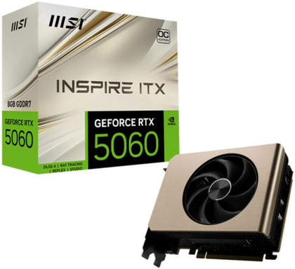 Видеокарта MSI GeForce RTX 5060 INSPIRE ITX OC (RTX 5060 8G INSPIRE ITX OC)