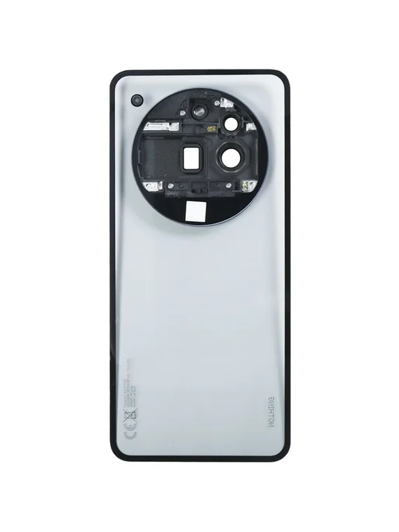 Задняя крышка для Nothing Phone (3a) Pro со стеклом камеры, черная (Black)