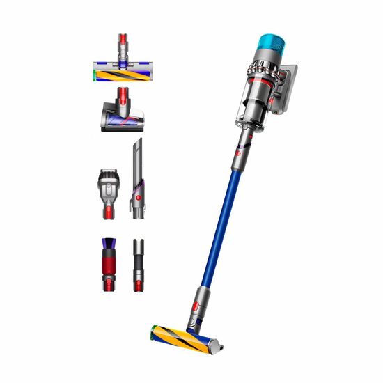 Вертикальный беспроводной пылесос Dyson V15 Detect Fluffy SV47 (Blue / Nickel) EU (Наша вилка)