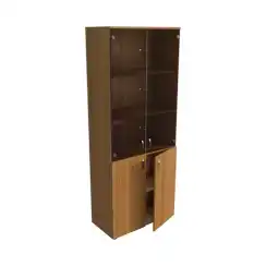 Шкаф стекло бронза ЛФ217 800х406х2000, орех