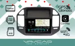 Магнитола для Mitsubishi Pajero 3, Montero 3 1999-2006 (рамка черная) - Vaycar VA47-1019 на Android 13, Быстрая, 4G SIM-слот