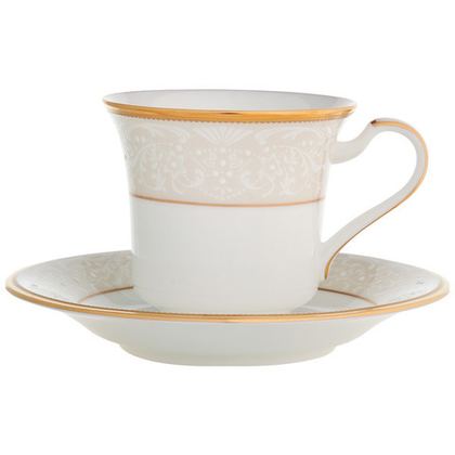 Чашка чайная с блюдцем Noritake Белый дворец 200мл