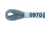 Мулине Gamma 100% хлопок, цв.0970 серый, 24 мотка по 8 метров
