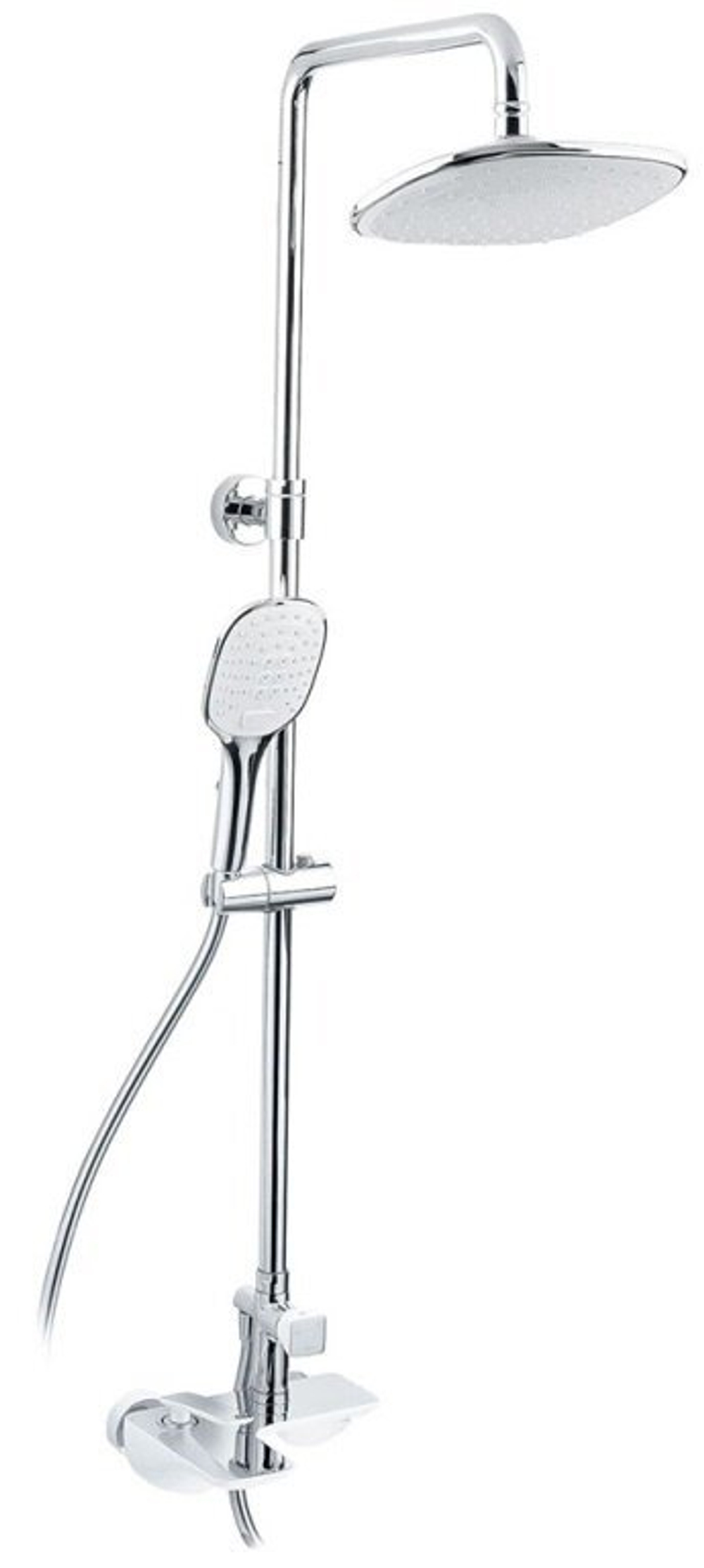 Душевая стойка Timo Helmi SX-1070/00-16 chrome white, 3-х режимная, белая/хром