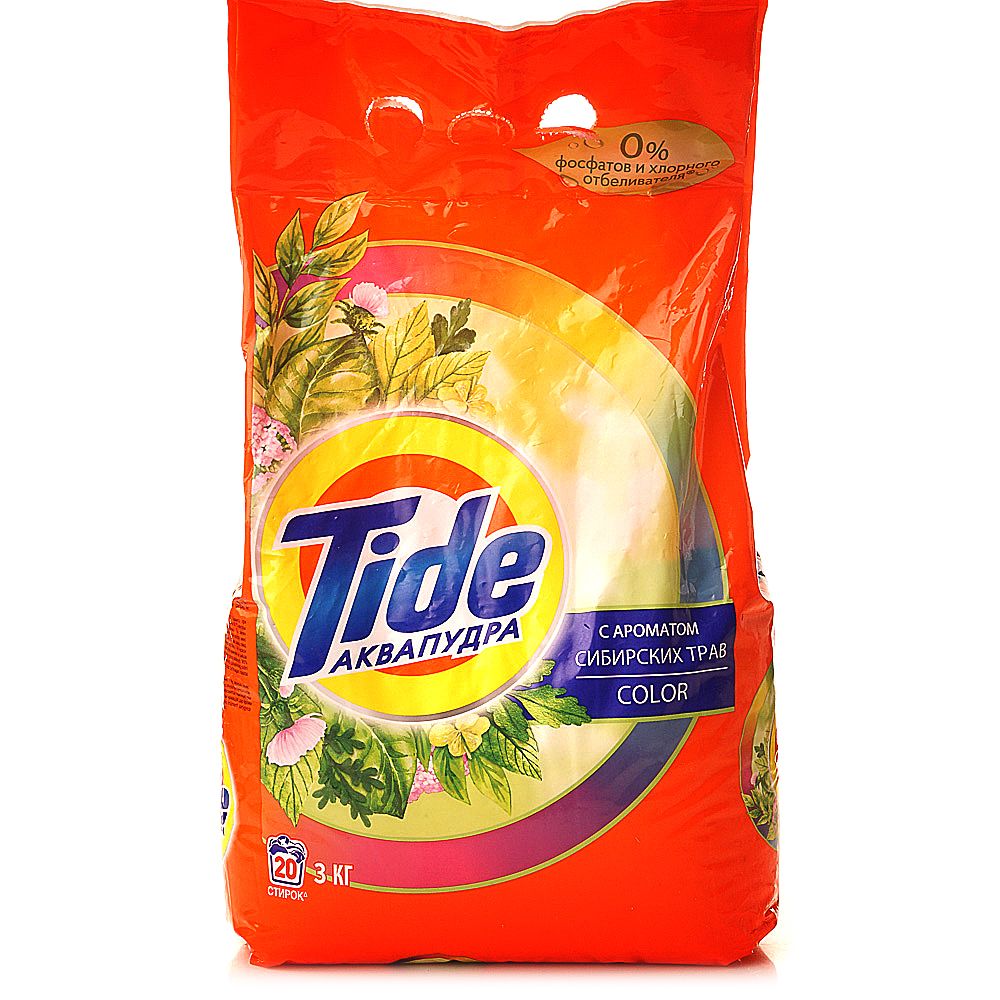 Порошок TIDE авт Color с аром сибирских трав 3кг