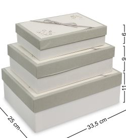 Packing Symphony WF-69-B Набор коробок из 3шт «Прямоугольник» цв.белый
