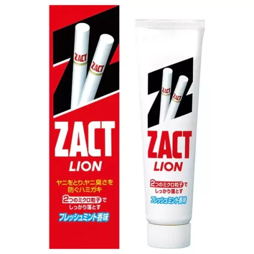 Lion Паста зубная для устранения никотинового налета и запаха табака - Zact, 150г