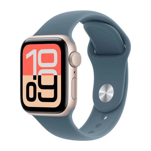 Умные часы Apple Watch SE 3 (2025) GPS, 40mm, Starlight Aluminium Case with Anchor Blue Sport Band, S/M