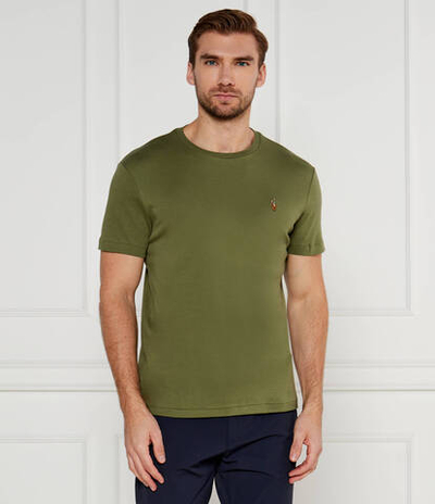 Футболка PIMA POLO RALPH LAUREN - хаки(710740727)