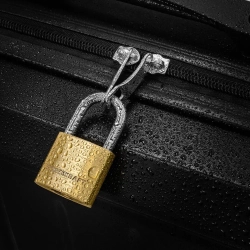 Замок навесной латунный 30мм (дужка 5мм, пространство для замка 22х15мм, 3 ключа) в блистере FORCEKRAFT FK-TY30