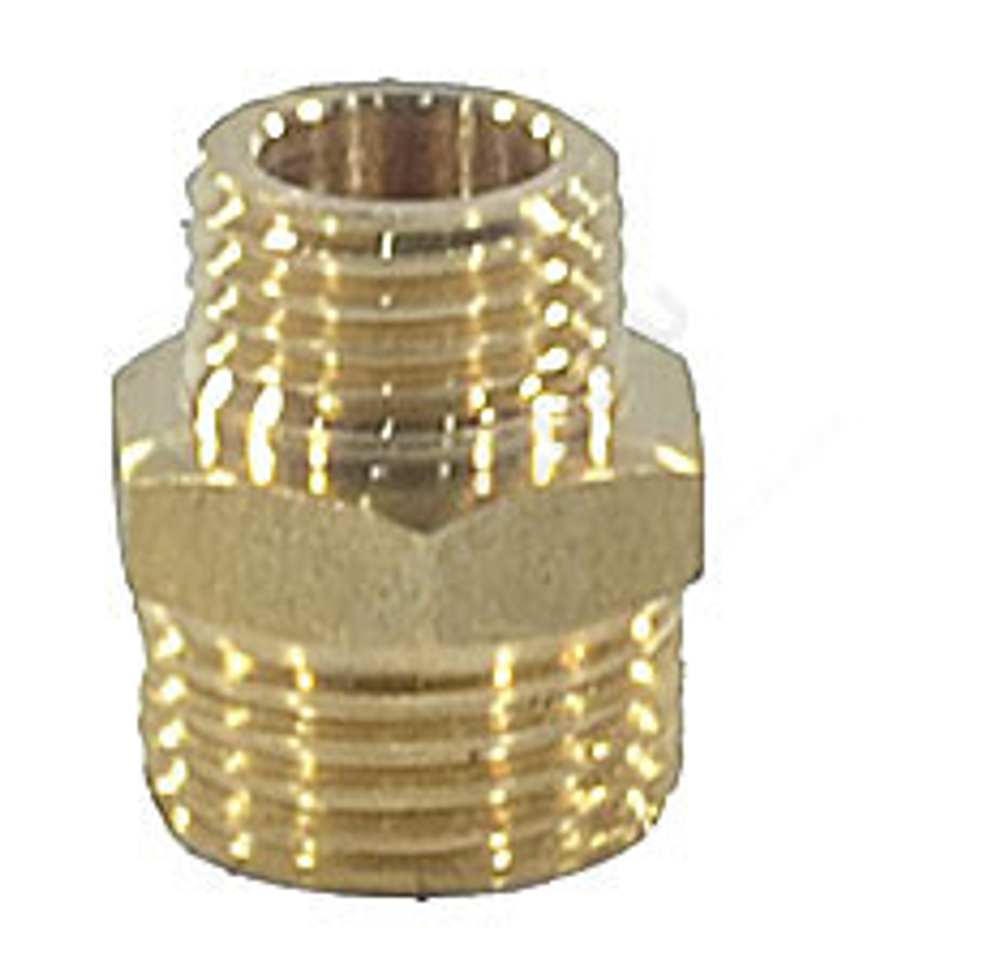 Ниппель латунь переходной Ду 32х20 (1 1/4"х3/4") НР VALFEX VF.580.L.114.034