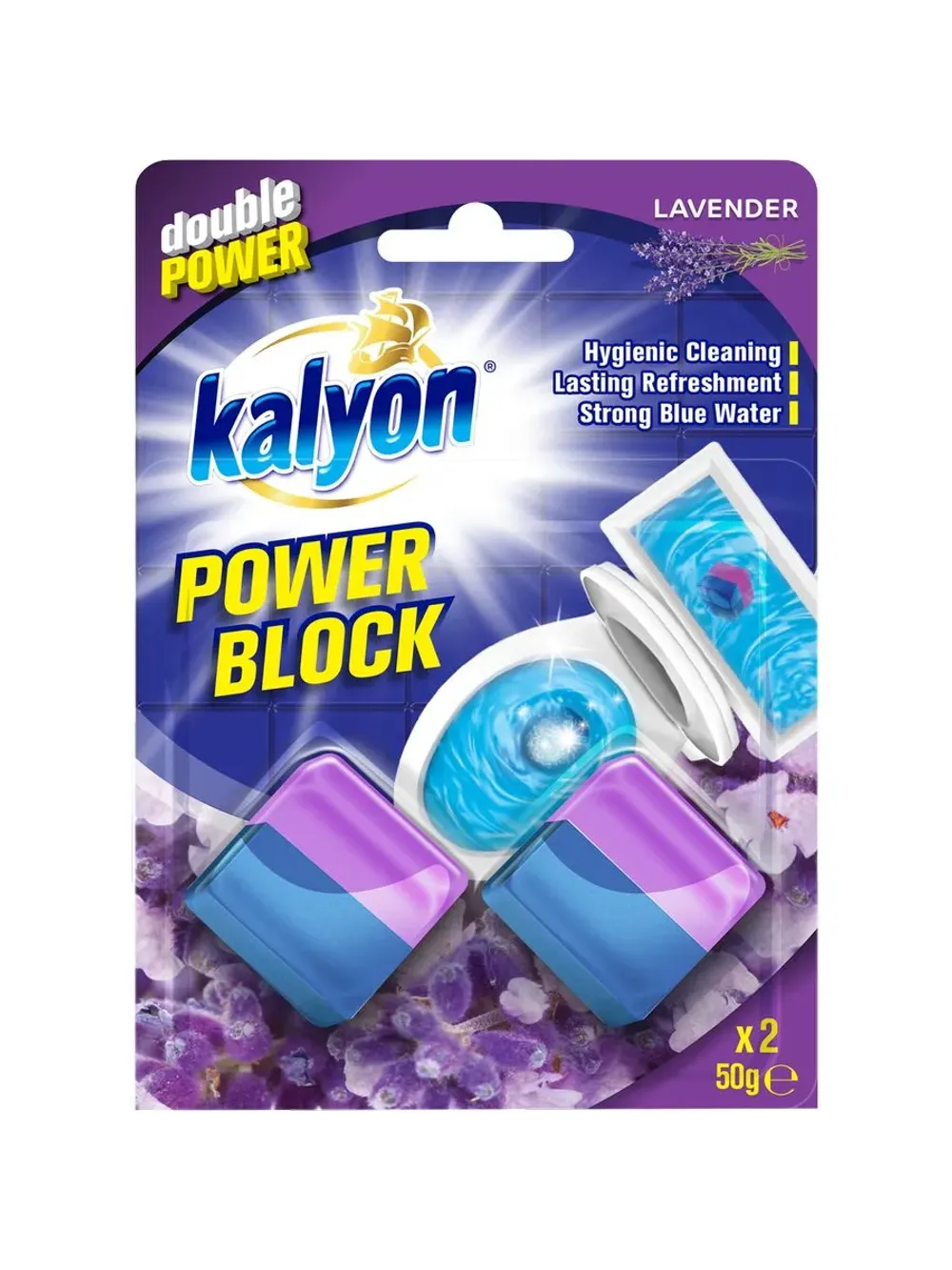 Кубики для туалетного бочка KALYON Лаванда 2шт